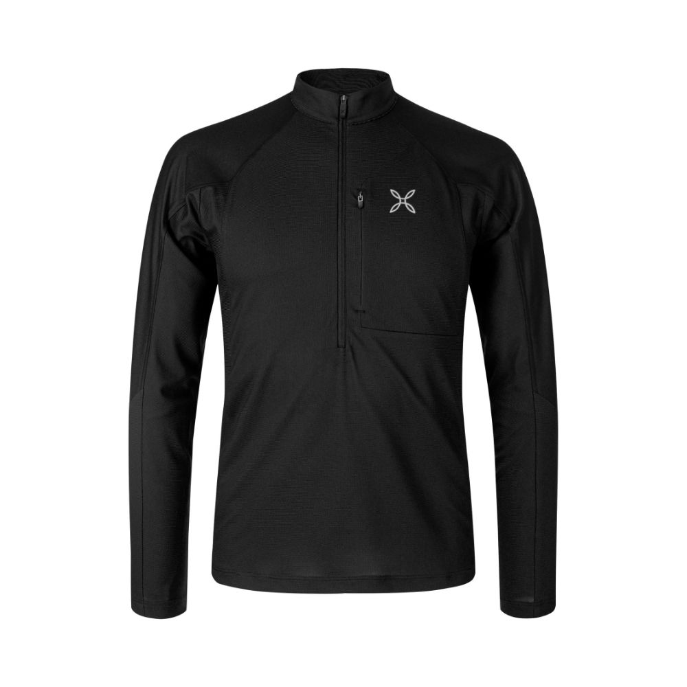 ま フォースジップ マグリア / ブラック FORCE ZIP MAGLIA MMZN45X シャツ