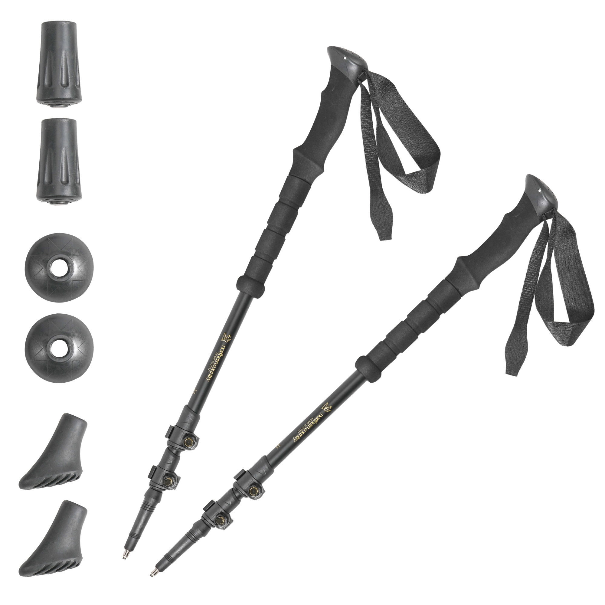 トレッキングポール カーボン 2本セット 125cm / BK TREKKING