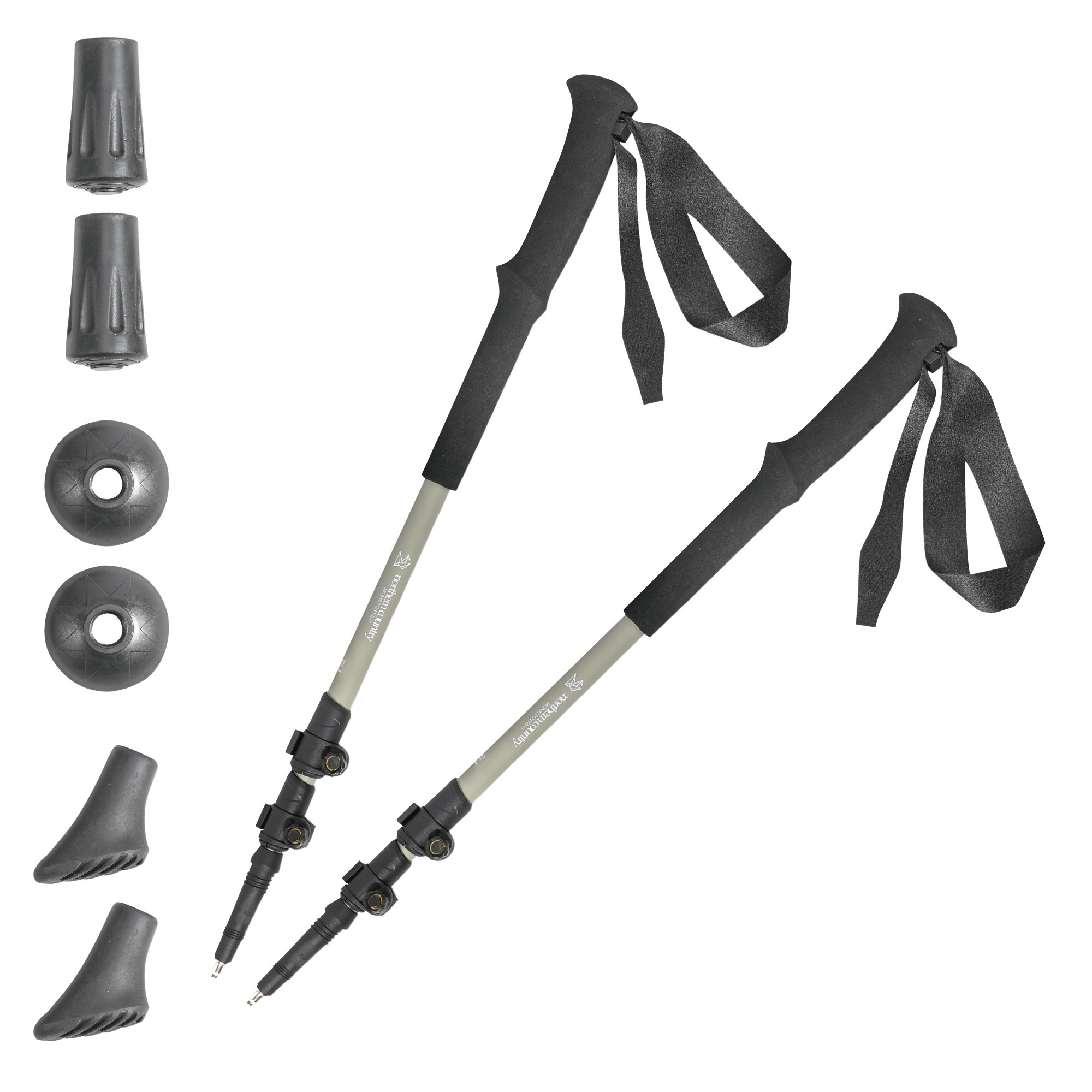 トレッキングポール アルミ 2本セット 115cm / GY TREKKING POLE TR