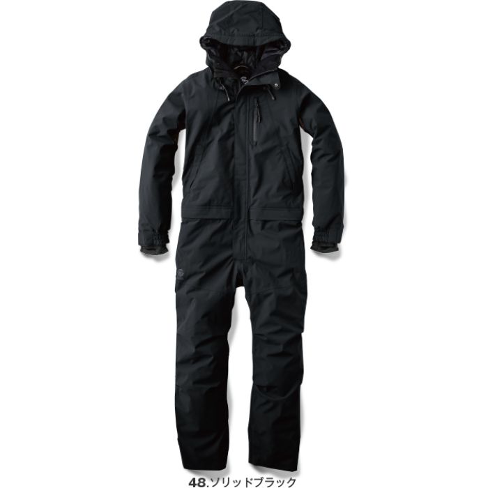 防風防水防寒ツナギ 4Lサイズ / ソリッドブラック GE-590 ツナギ