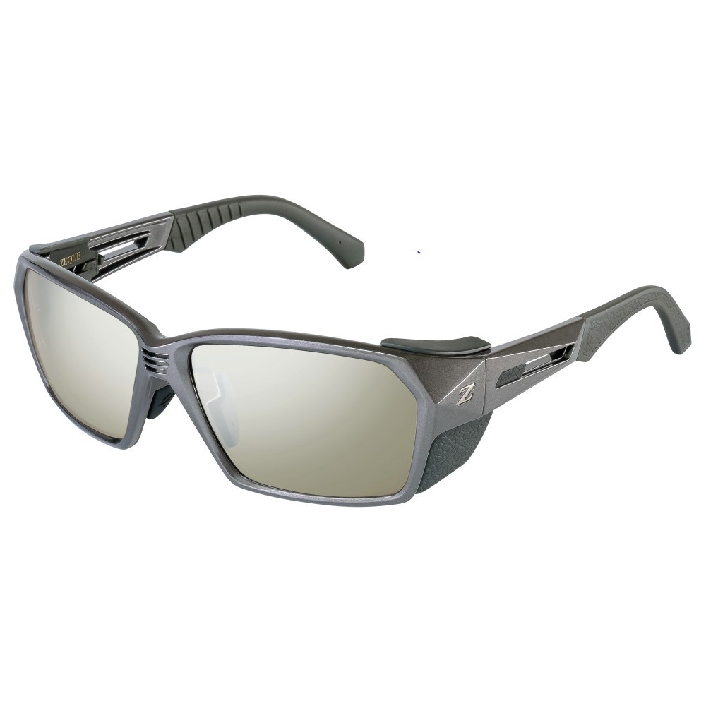 Zeque(ゼクー) 偏光サングラス LOOF(ルーフ) F-2041 マットブラック LUSTER ORANGE/ SILVER MIRROR Zeque（ゼクー）偏光サングラス LOOF（ルーフ） - スポーツから日常