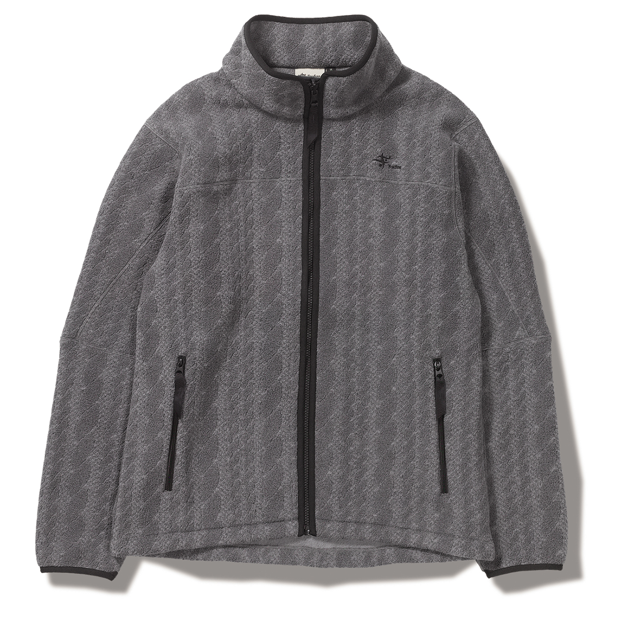 ケーブルフリースジャケット / ダークグレー Cable Fleece Jacket