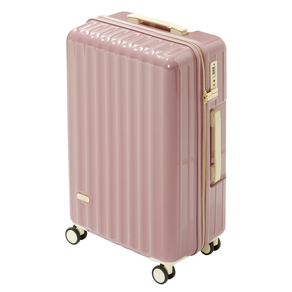 スーツケース ファスナータイプ / チェリーピンク/ 大型(L) / かわいい