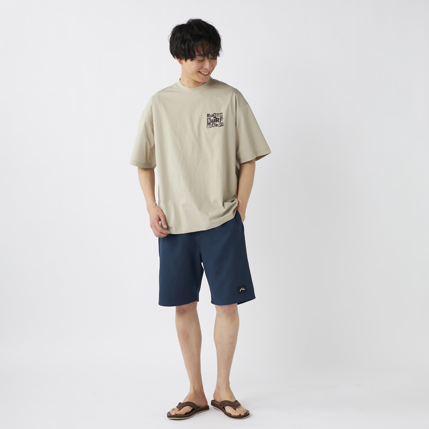 ハンソデ UVTシャツ / ベージュ 914465-BEG Tシャツ メンズ ｜ラスティ / RUSTYの通販 | GsMALL