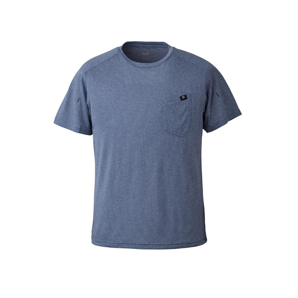 ヘザーメッシュクルー ショートスリーブ / HEATHER NAVY HEATHER