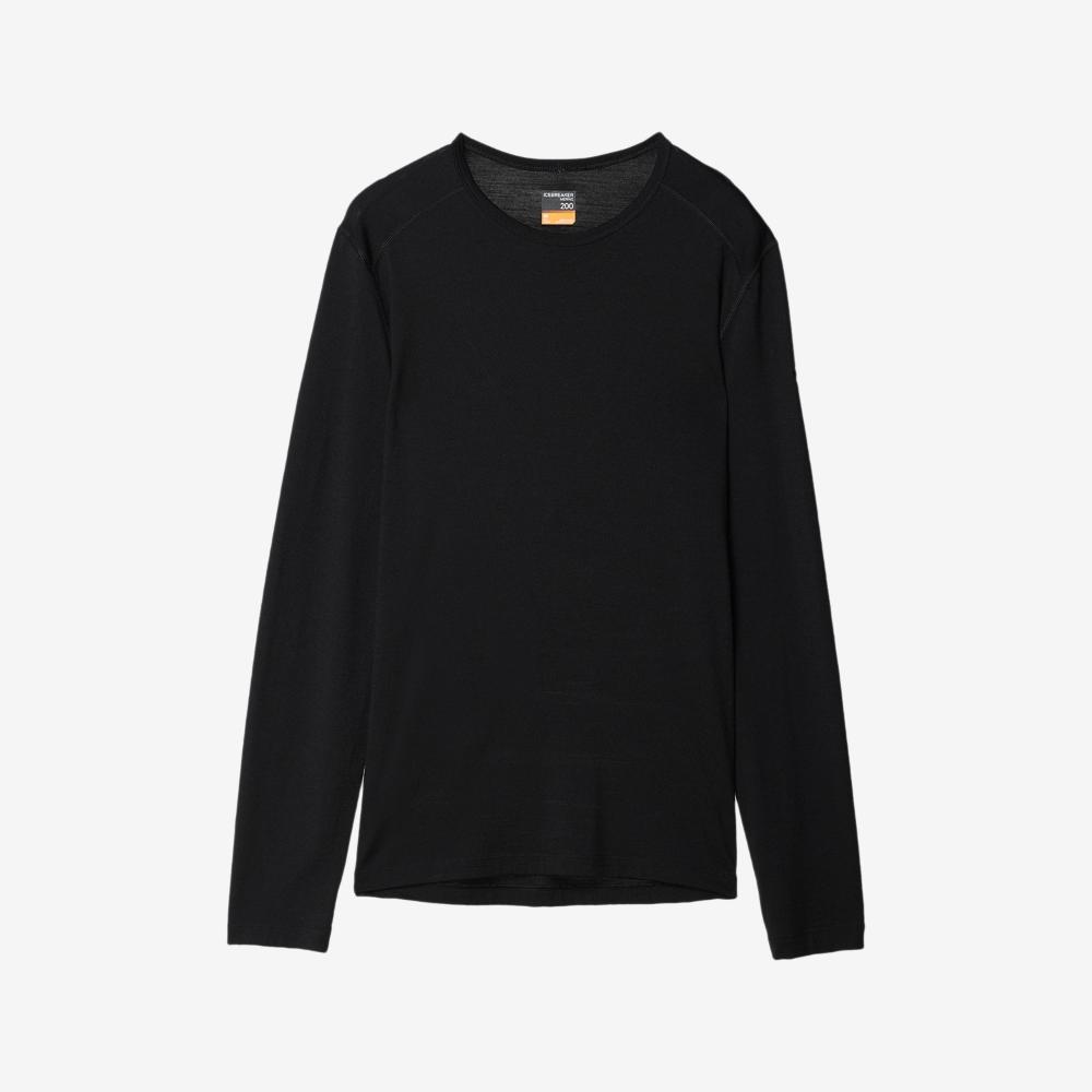 200 オアシス ロングスリーブ クルー（メンズ） / IX20220 ブラック