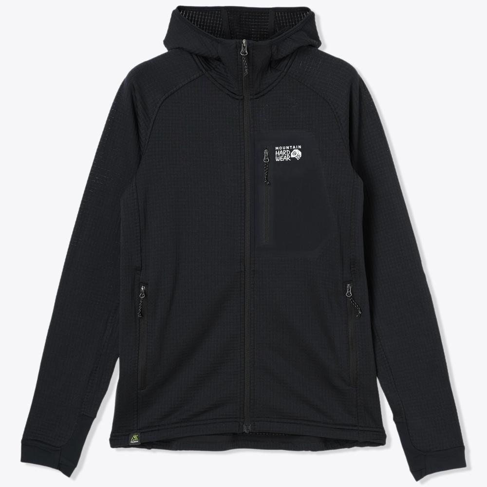 メンズ ポーラテックパワーグリッドFZフーディ / OM0793 010 Black