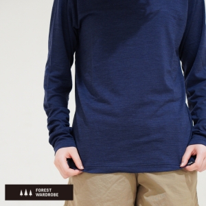 最高品質メリノウールを使用、肌触りと快適性の良いTシャツ