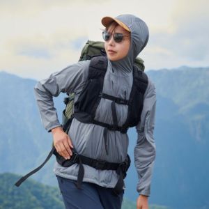 極薄コンパクトな速乾ミッドシェル®  ミューラップフーディ